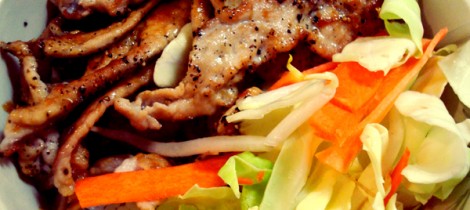 Pork Shogayaki, a delicious Japanese dish