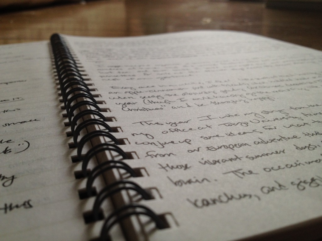 One of the notebooks I write in.