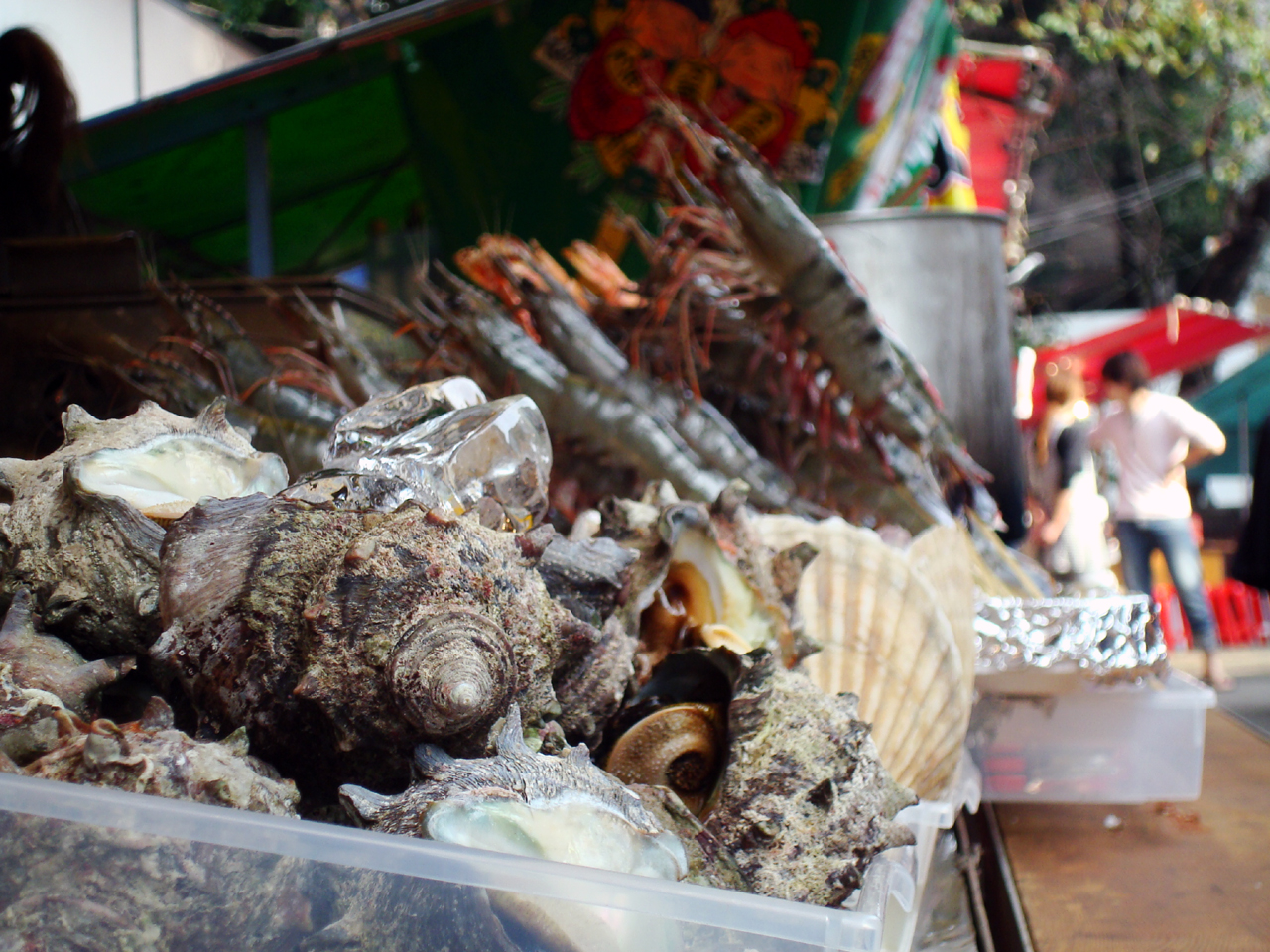 Seafood for Grilling at a Japanese BBQ