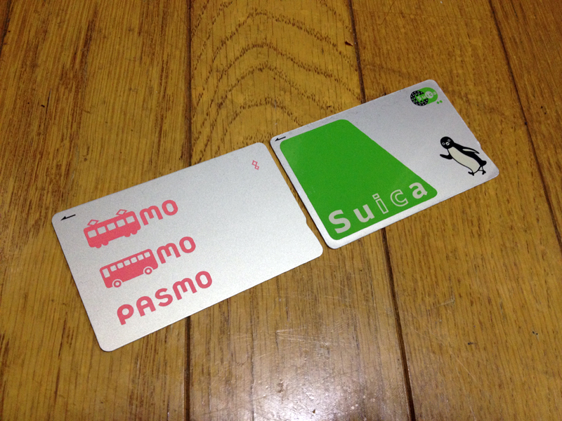 Suica and Pasmo IC Cards
